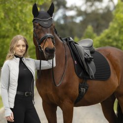 LeMieux SS26 Air-Tek Mesh Dressage Underlag Sort