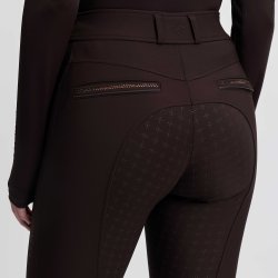 LeMieux Brilliance Fuldgrip Ridebukser Espresso