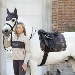 LeMieux Heritage Check Dressur Underlag Cocoa 
