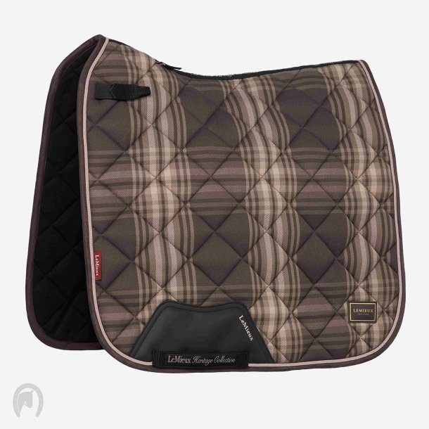 LeMieux Heritage Check Dressur Underlag Cocoa 