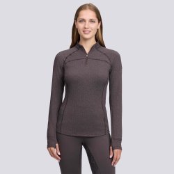 LeMieux AW26/27 Heritage Herringbone Baselayer Cocoa