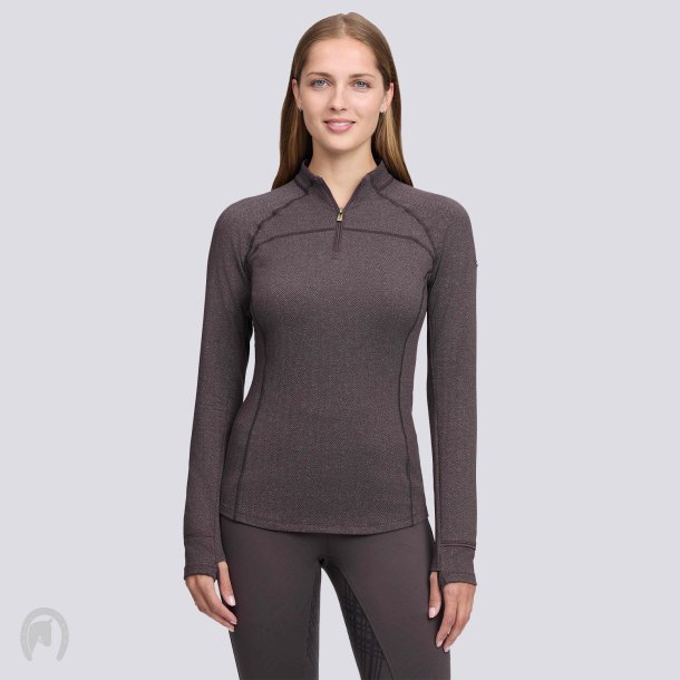 LeMieux AW26/27 Heritage Herringbone Baselayer Cocoa