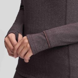 LeMieux AW26/27 Heritage Herringbone Baselayer Cocoa