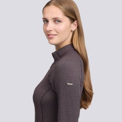 LeMieux AW26/27 Heritage Herringbone Baselayer Cocoa