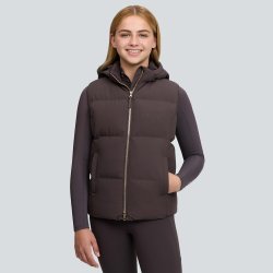 LeMieux Young Rider Joey Hodded Gilet Vest Cocoa