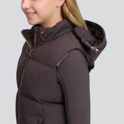 LeMieux Young Rider Joey Hodded Gilet Vest Cocoa