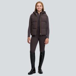 LeMieux Young Rider Joey Hodded Gilet Vest Cocoa