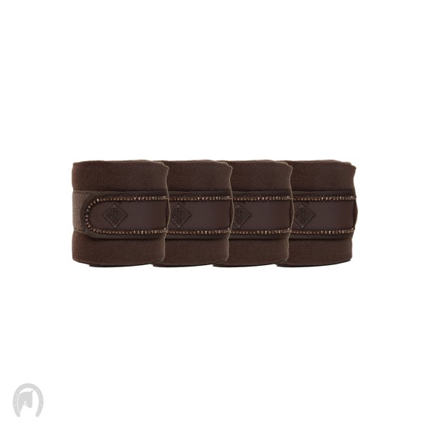 Kentucky Pearls Fleecebandager Brun - 4stk