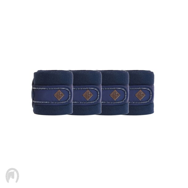 Kentucky Pearls Fleecebandager Navy- 4stk