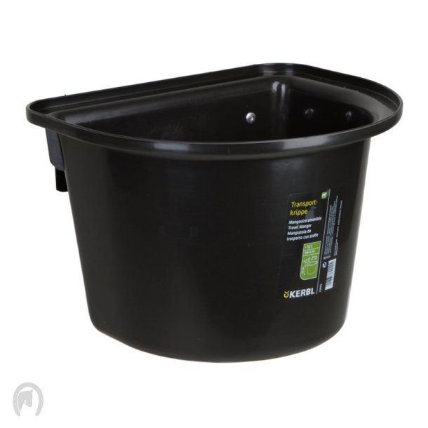 Kerbl Transportkrybbe m/hank 12L Sort