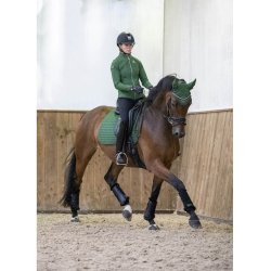Lemieux ProSport Suede Dressage Square Underlag Hunter Green