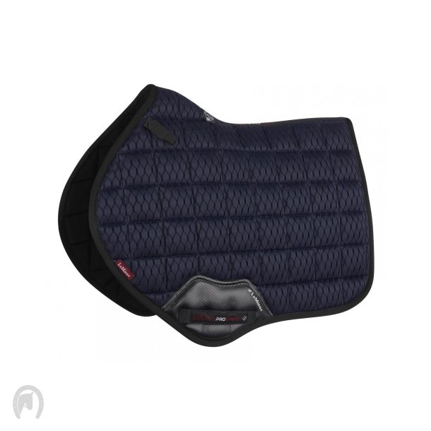 LeMieux Carbon Mesh Close Contact Square Spring Underlag - Navy