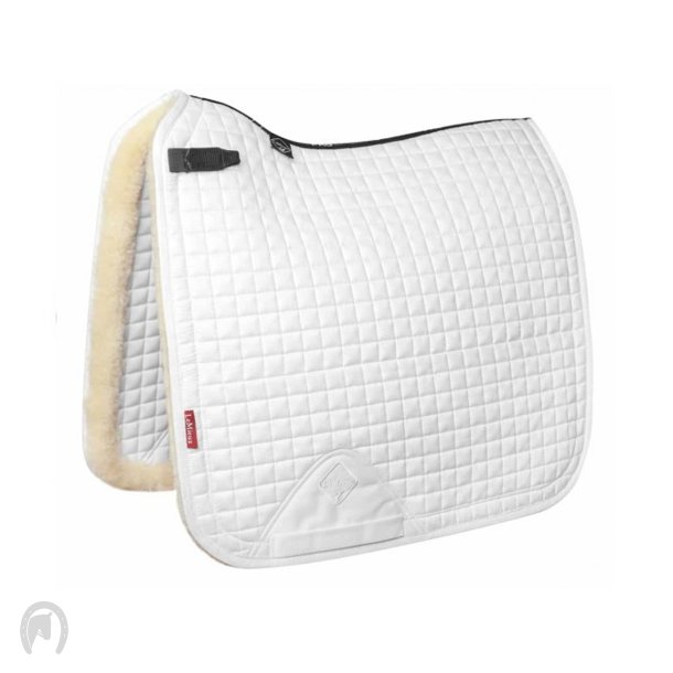 LeMieux Merino+ Sensitive Skin Dressage Square Underlag Hvid