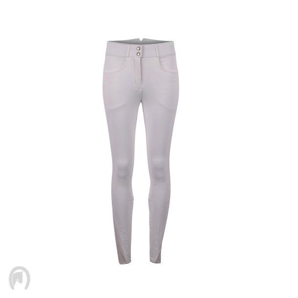 Montar Megan Yati Hjtalje Vol2 Fullgrip Ridebukser - Hvid