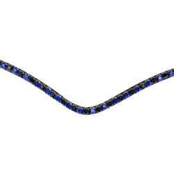 Montar Pandebnd FAIR Navy crystal curved 1r sort