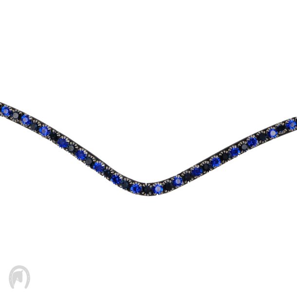 Montar Pandebnd FAIR Navy crystal curved 1r sort