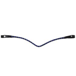 Montar Pandebnd FAIR Navy crystal curved 1r sort