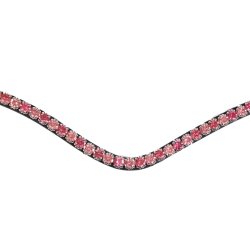 Montar Pandebnd FAIR pink crystal curved 1r sort