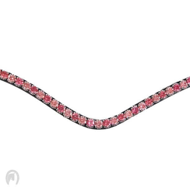 Montar Pandebånd FAIR pink crystal curved 1r sort