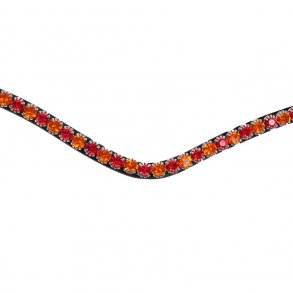 Montar Pandebnd FAIR red crystal curved 1r sort