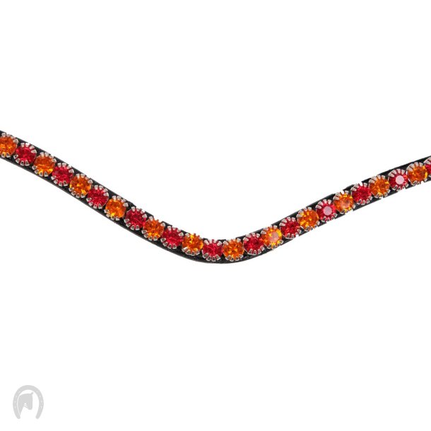 Montar Pandebnd FAIR red crystal curved 1r sort