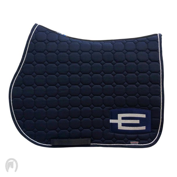 Equiline Octagon Underlag E-Logo Navy/Slv