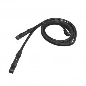 OS Tjler lder/gummi Sort 13mm