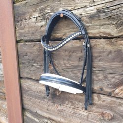 OS Warendorf Feelgood Kandar sort str 1 (Cob) XL 8mm Crystal