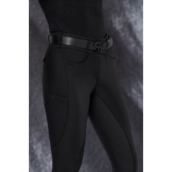 Pikeur Laure Softshell Ridebukser m. Fuldgrip & Mobillomme Brun