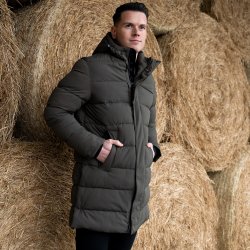 Pikeur Sports Quilted Vinterjakke Herre - Deep Khaki