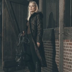 Pikeur AW26/27 Quiltdiamond Lang Vinterjakke Chocolate Brown