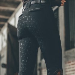 Pikeur Linnett GripTec Fuldgrip Vinterridebukser Sort