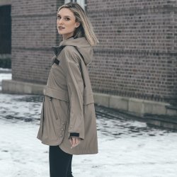 Pikeur AW26/27 Rainzip Poncho Mocha Cream