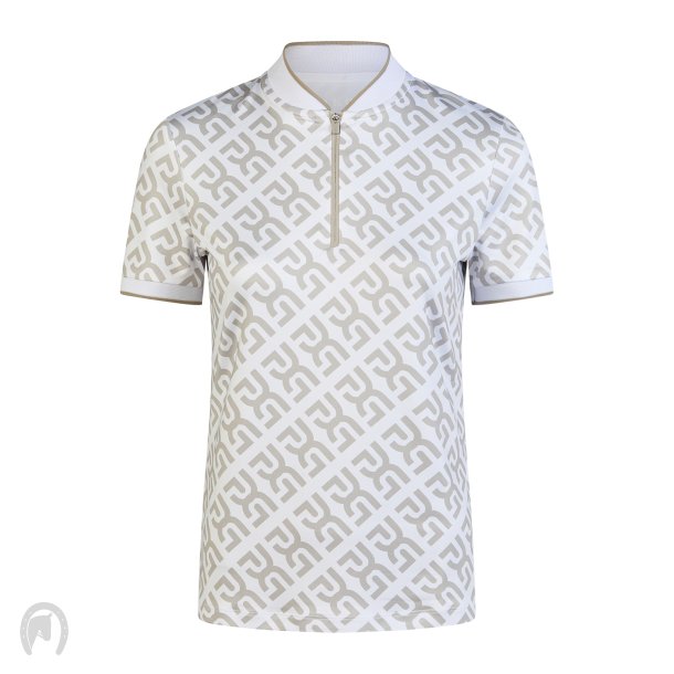 Pikeur The Core Zip Polo T-Shirt Beige