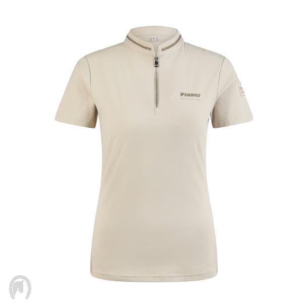 Pikeur Funktion Zip T-Shirt Pearl Gray