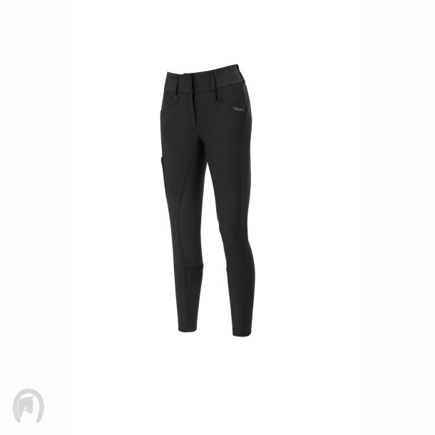 Pikeur Candela Softshell vinter ridebukser m. Fuldgrip &amp; Mobillomme Sort