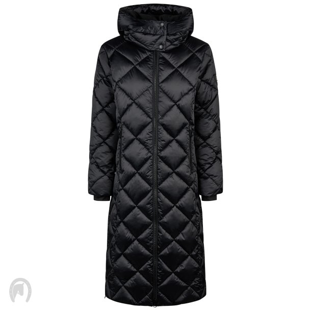 Pikeur AW26/27 Quiltdiamond Lang Vinterjakke Sort