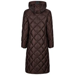 Pikeur AW26/27 Quiltdiamond Lang Vinterjakke Chocolate Brown