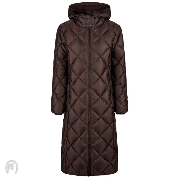 Pikeur AW26/27 Quiltdiamond Lang Vinterjakke Chocolate Brown