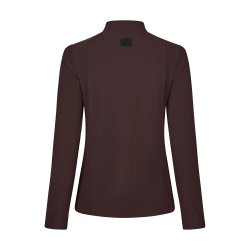 Pikeur AW26/27 Zip Rip Lang�rmet T-Shirt Chocolate Brown