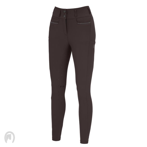 Pikeur Linnett GripTec Fuldgrip Vinterridebukser Chocolate Brown