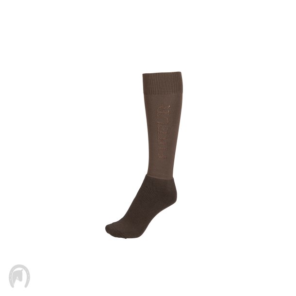 Pikeur Vinter Kn Strmper Studs Dark Brown