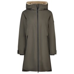 Pikeur Vinter Raincoat m. Teddyfleece Deep Khaki