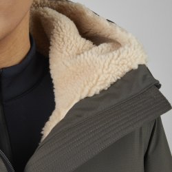 Pikeur Vinter Raincoat m. Teddyfleece Deep Khaki