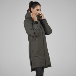 Pikeur Vinter Raincoat m. Teddyfleece Deep Khaki