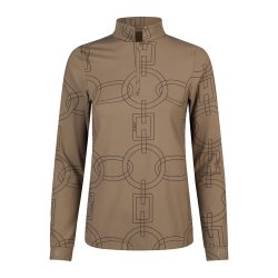 Pikeur Selection Zip Shirt Slate Brown