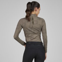 Pikeur Selection Zip Shirt Slate Brown