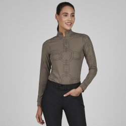 Pikeur Selection Zip Shirt Slate Brown