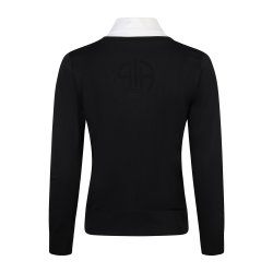 Pikeur Athleisure Stvneshirt Sort m. Hvid krave