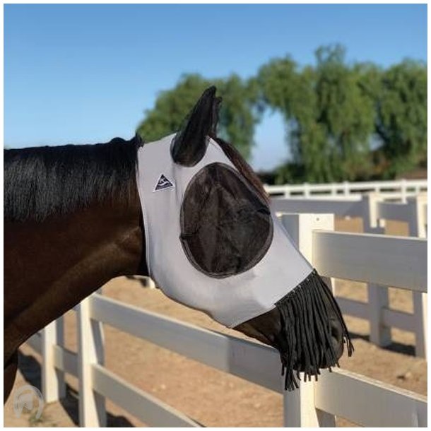 Professionals Choice Comfort Fit Deluxe Fly Mask - Charcoal